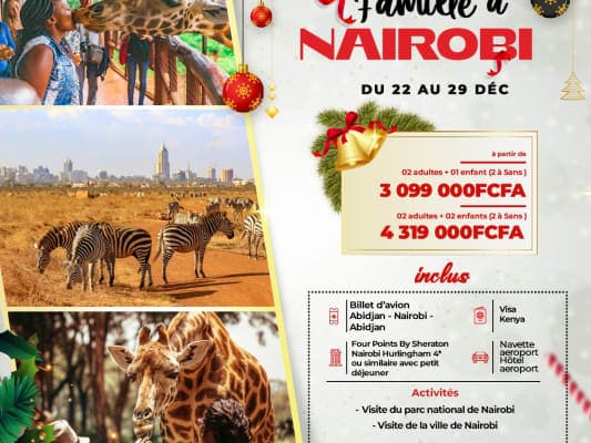 Vacances de Noël à Nairobi: visite de parcs animaliers et découverte de la culture kényane