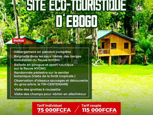 02 jours et 01 nuit dans le site Eco-touristique d'EBOGO